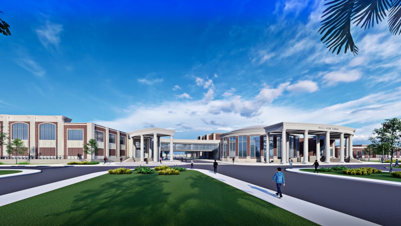 Ball High School rendering
